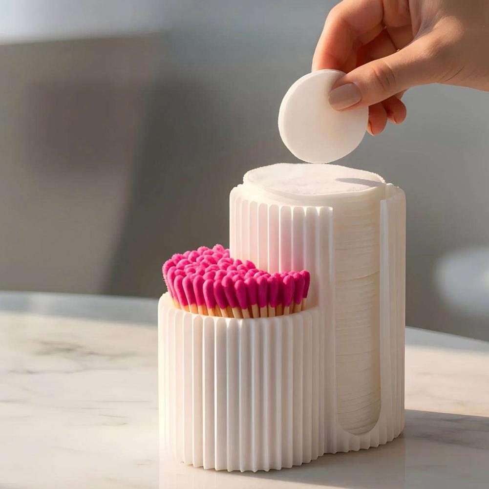 Nail Art Sch - Boîte de rangement pour cotons-tiges, support