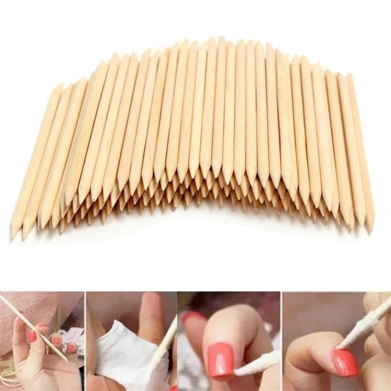 Nail Art Orange - 30/60 pièces Bâtonnets en bois d'oranger