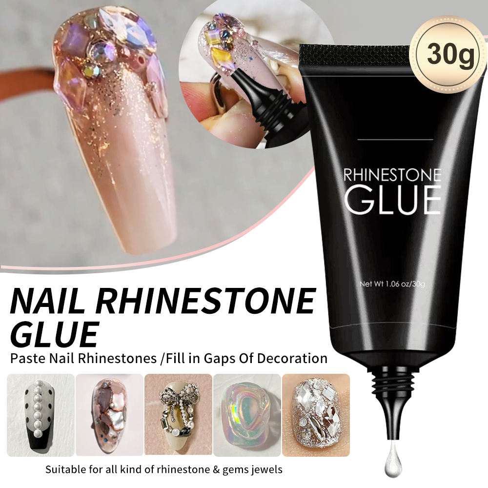 Rhinestone Nail Gem - Gel Adhésif Super Bain pour Nail