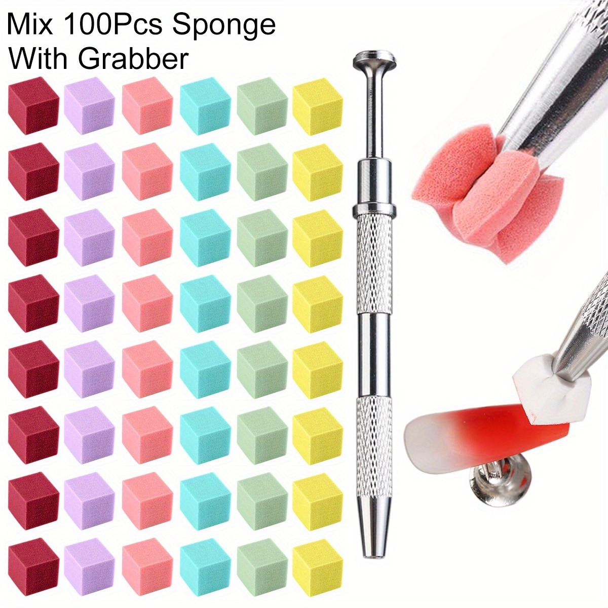 Nail Art Sch - Ensemble d'éponges carrées pour Nail Art,