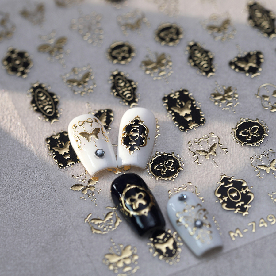 Nail Art Elegan - Autocollants pour ongles TENSOR NAIL, cadre