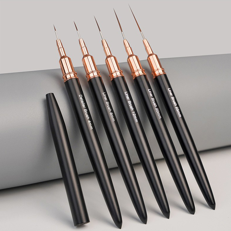 Nail Art Sch - # Lot de 5 pinceaux professionnels