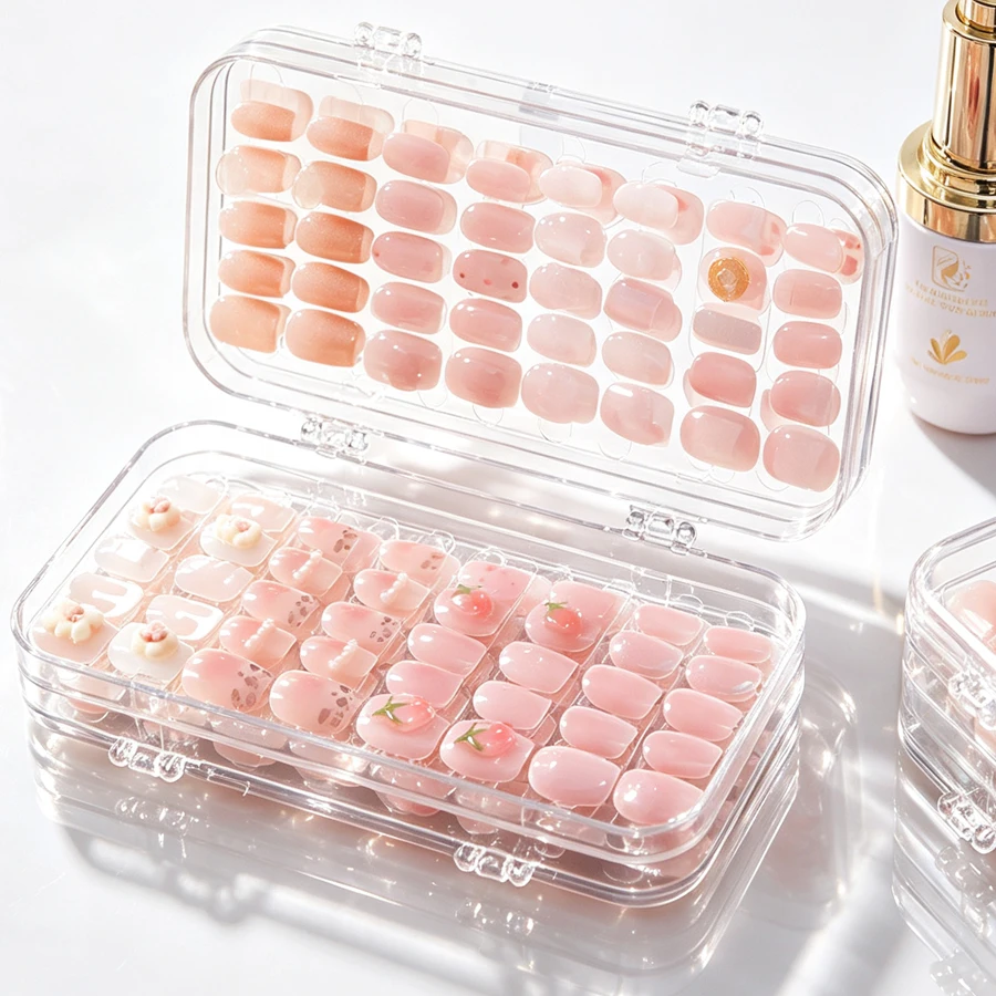 Nail Art Overlay - Boîte de rangement transparente pliable pour