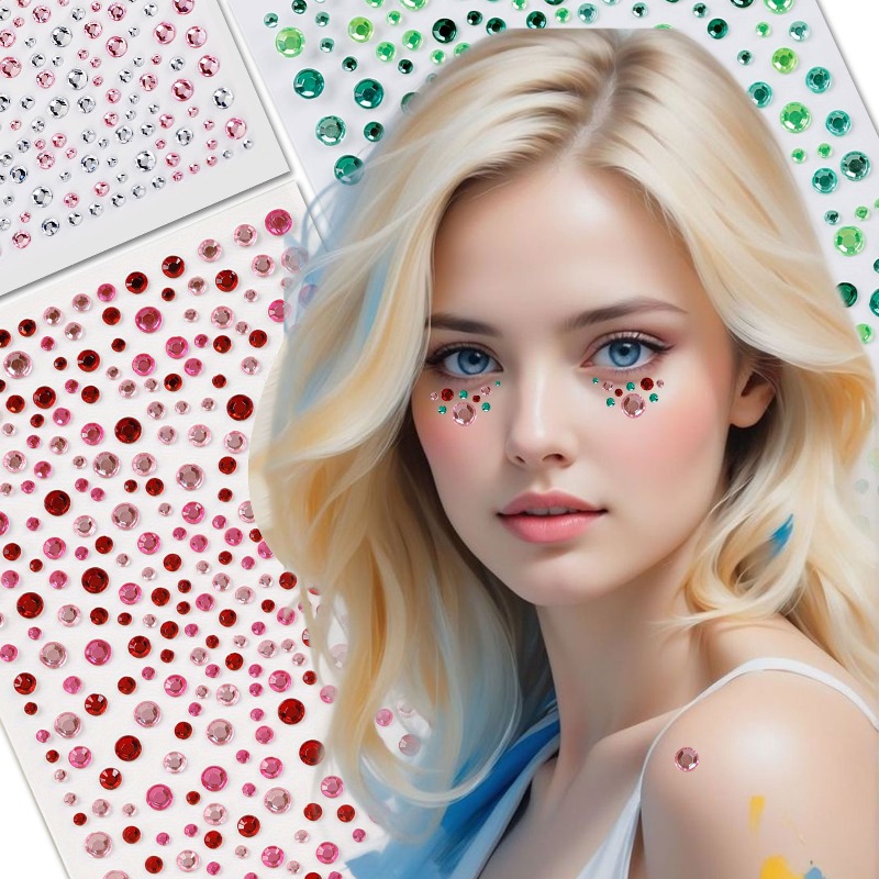 Autocollants 3D en acrylique m - Rhinestone Nail Gem avis et prix