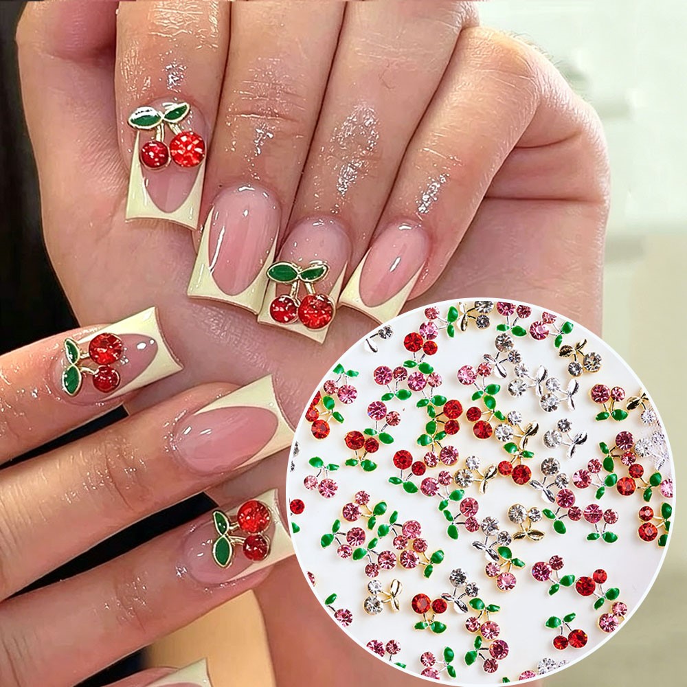 40 pièces de décorations 3D br - Nail Art Red Cherry avis et prix