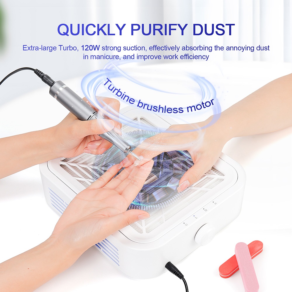 120W puissant collecteur de po - Nail Art Sch avis et prix