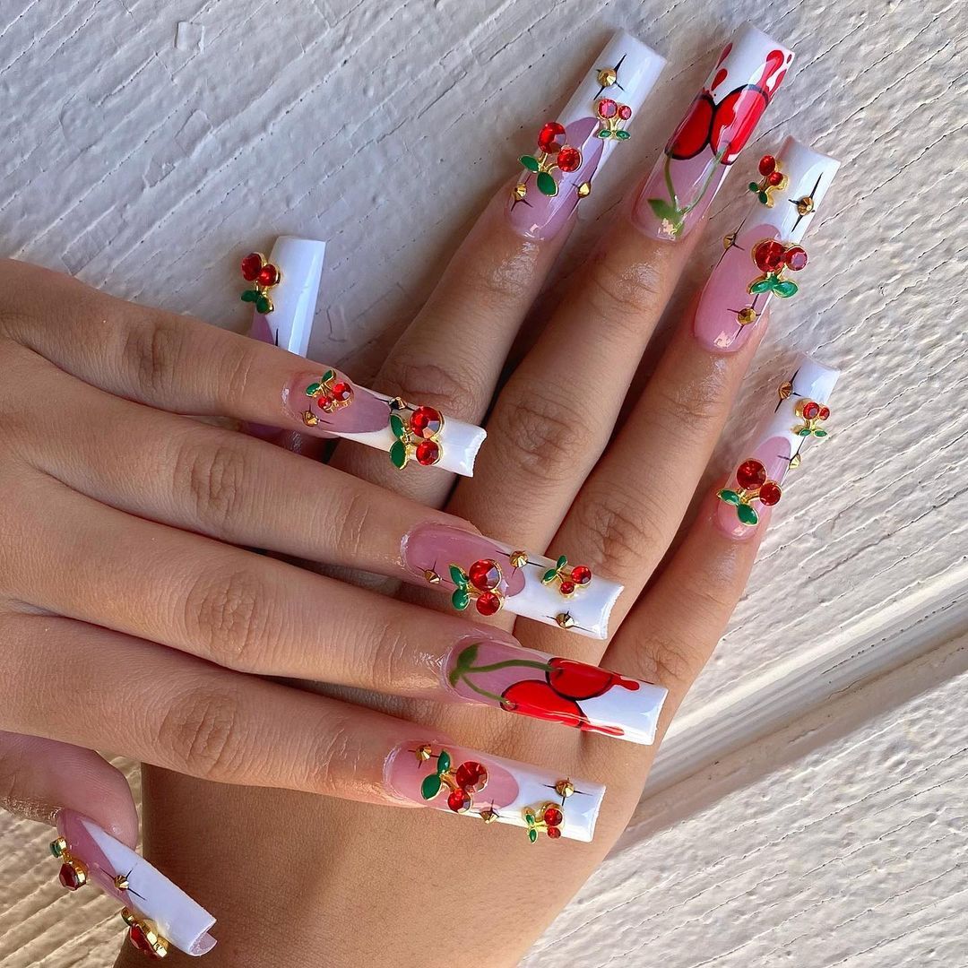 20 pièces/sac cerise Aolly bre - Nail Art Red Cherry avis et prix