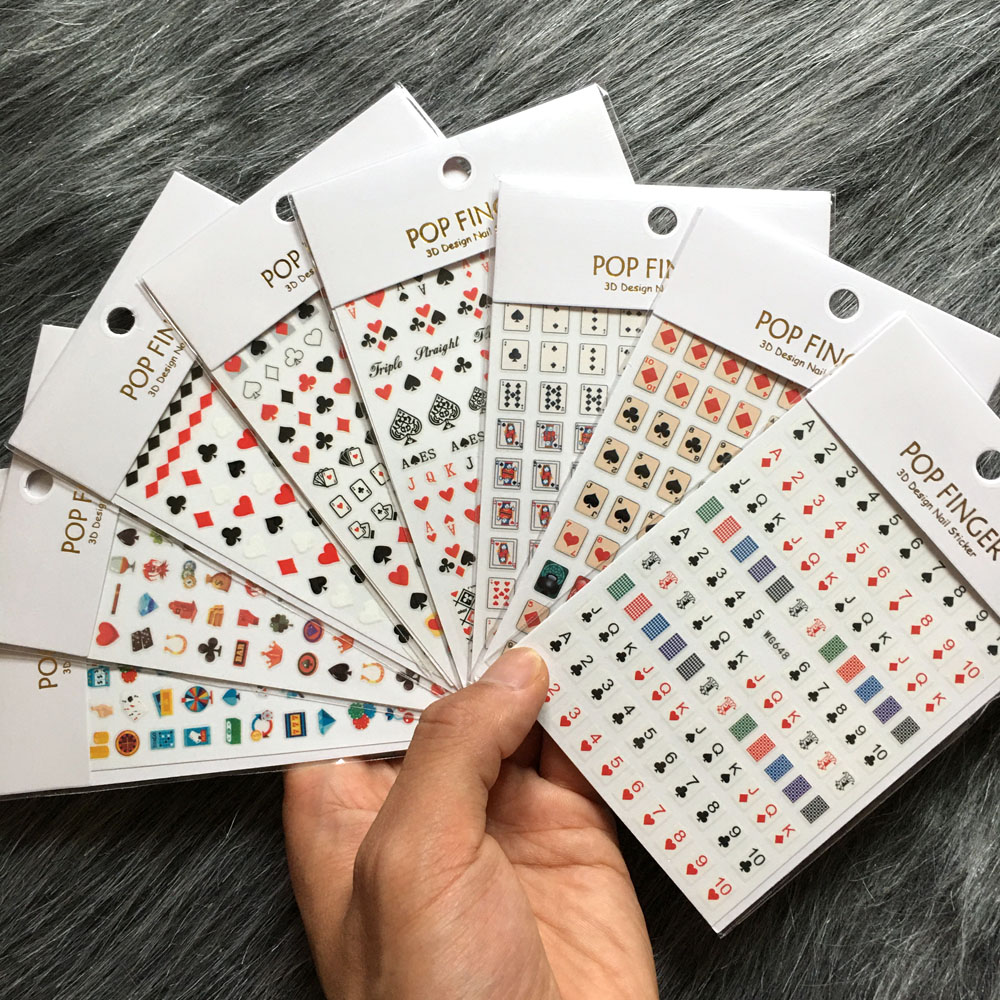 Autocollants 3D pour ongles, m - Nail Art Queen Of Hearts avis et prix