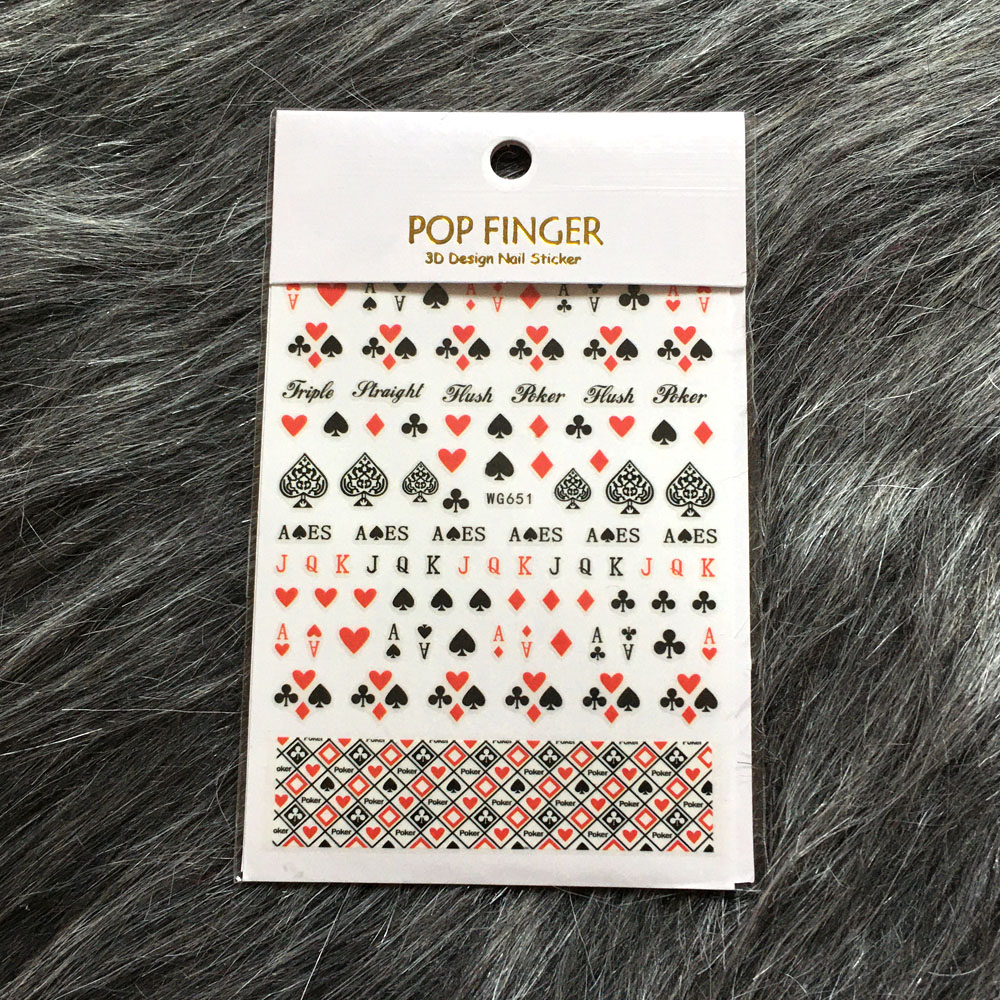 Autocollants 3D pour ongles, m - Nail Art Queen Of Hearts avis et prix