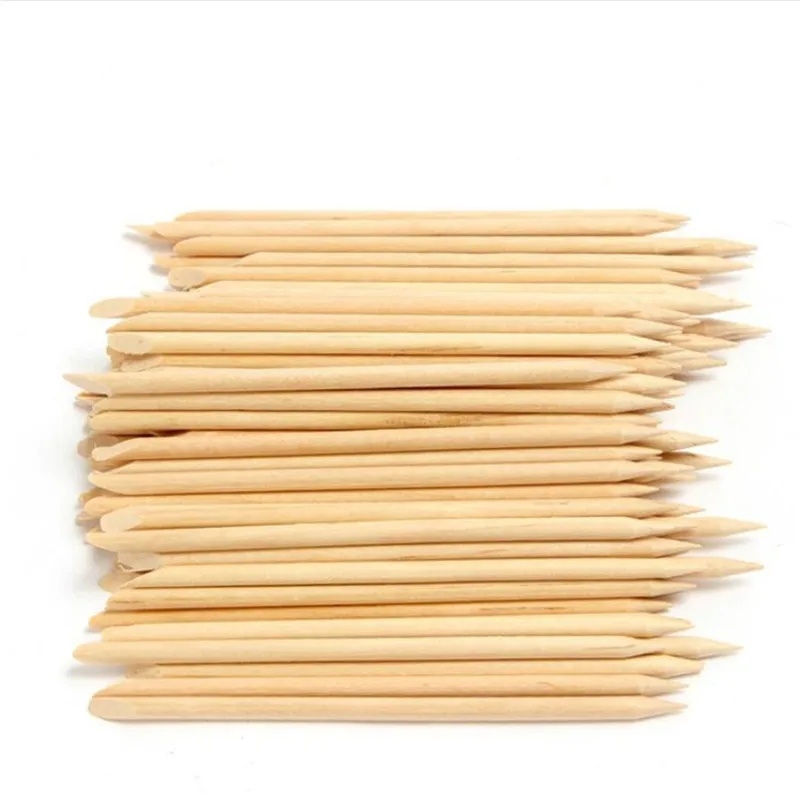 30/60 pièces Bâtonnets en bois - Nail Art Orange avis et prix