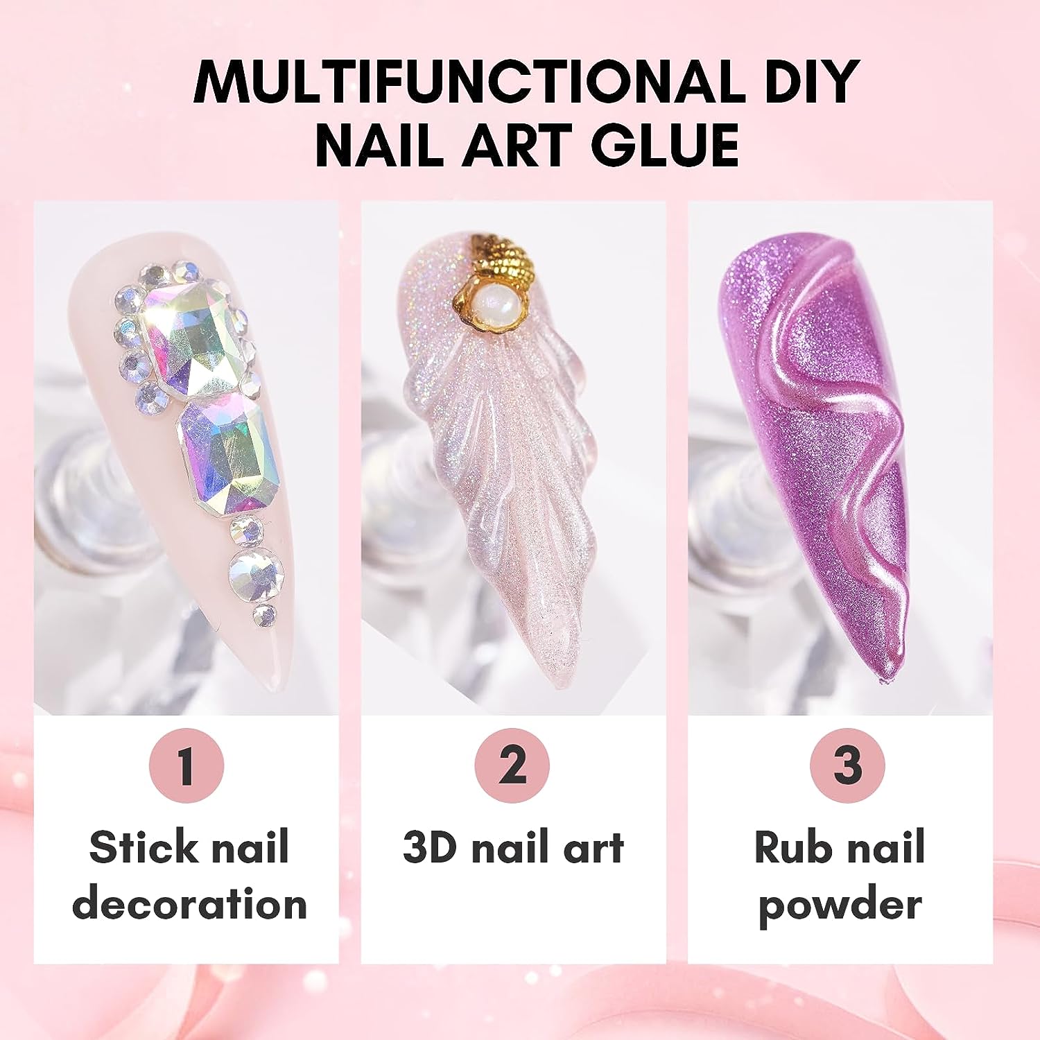 Gel Adhésif Super Bain pour Na - Rhinestone Nail Gem avis et prix