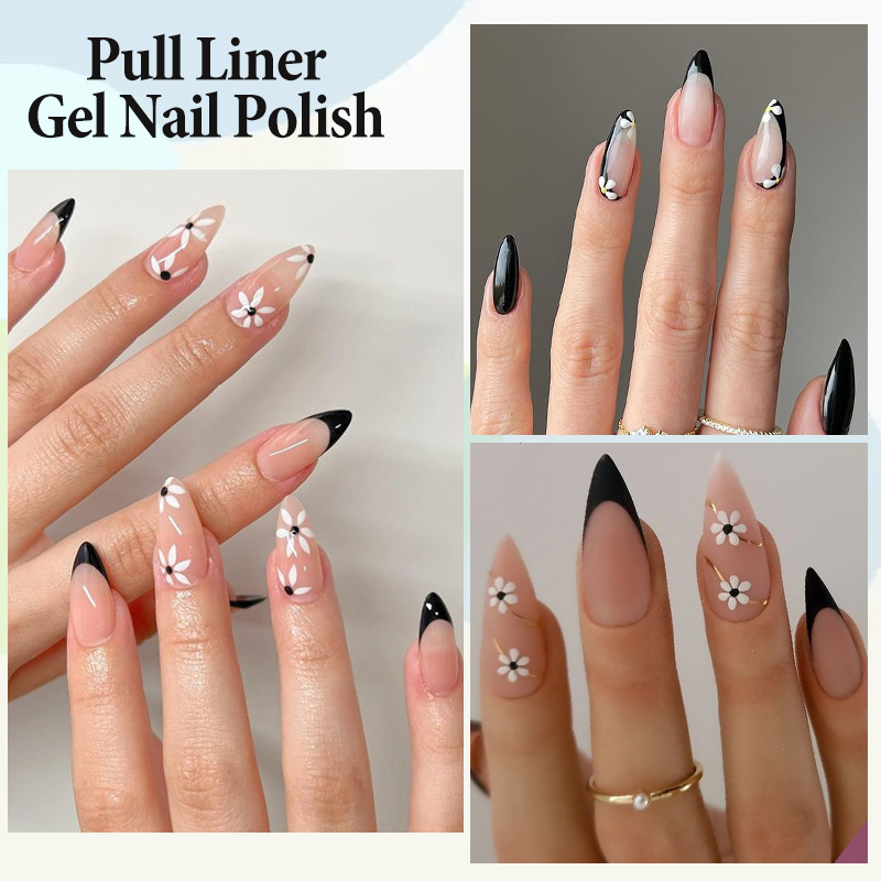 LILYCUTE 5ml blanc noir Liner  - Nail Art Orange avis et prix