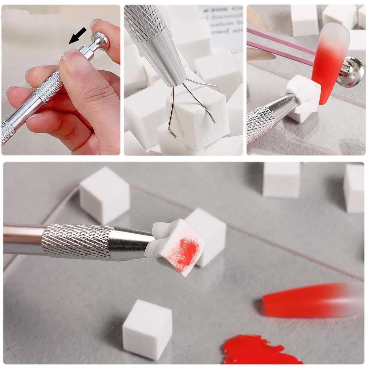 Ensemble d'éponges carrées pou - Nail Art Sch avis et prix