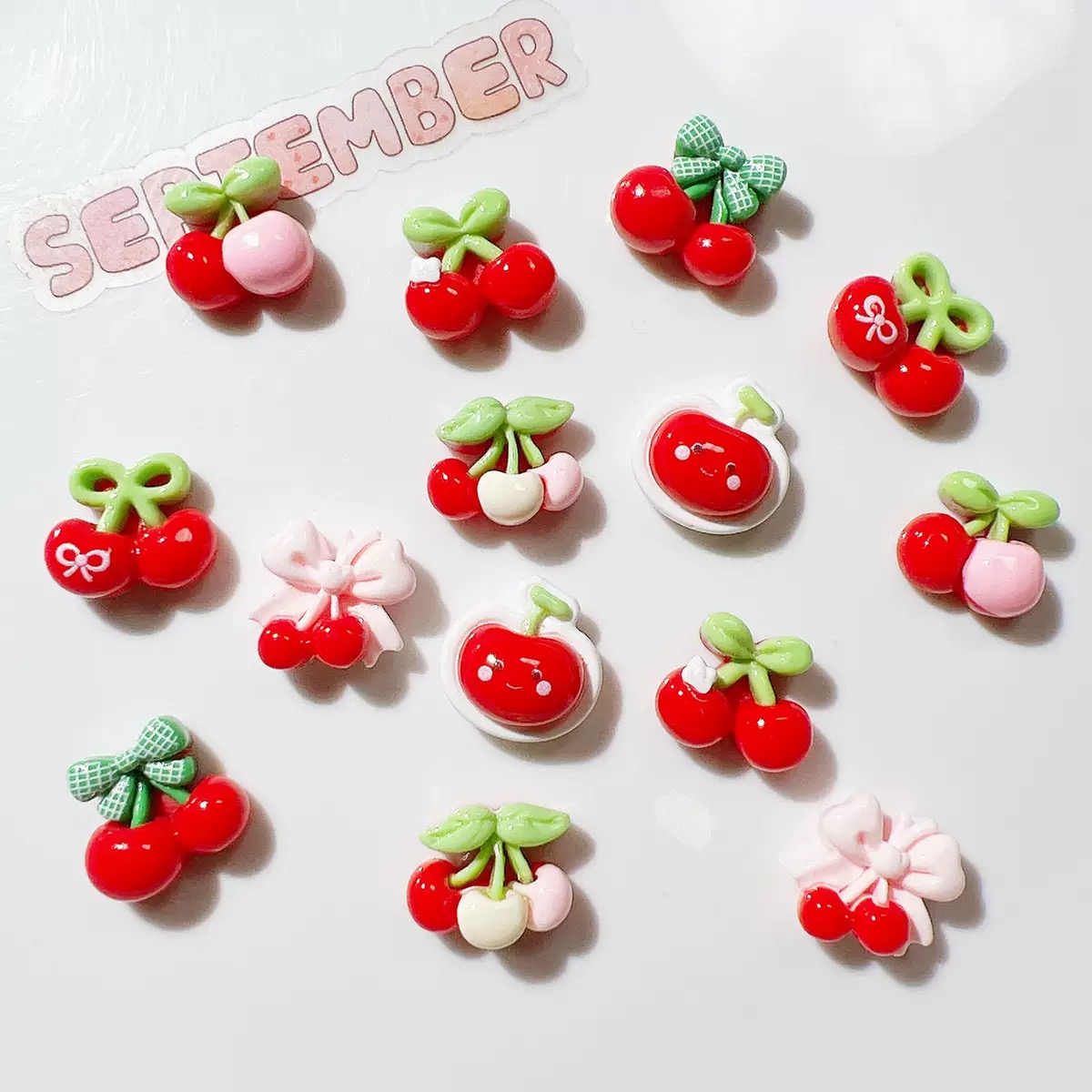 20 pièces mignon Mini dessin a - Nail Art Red Cherry avis et prix