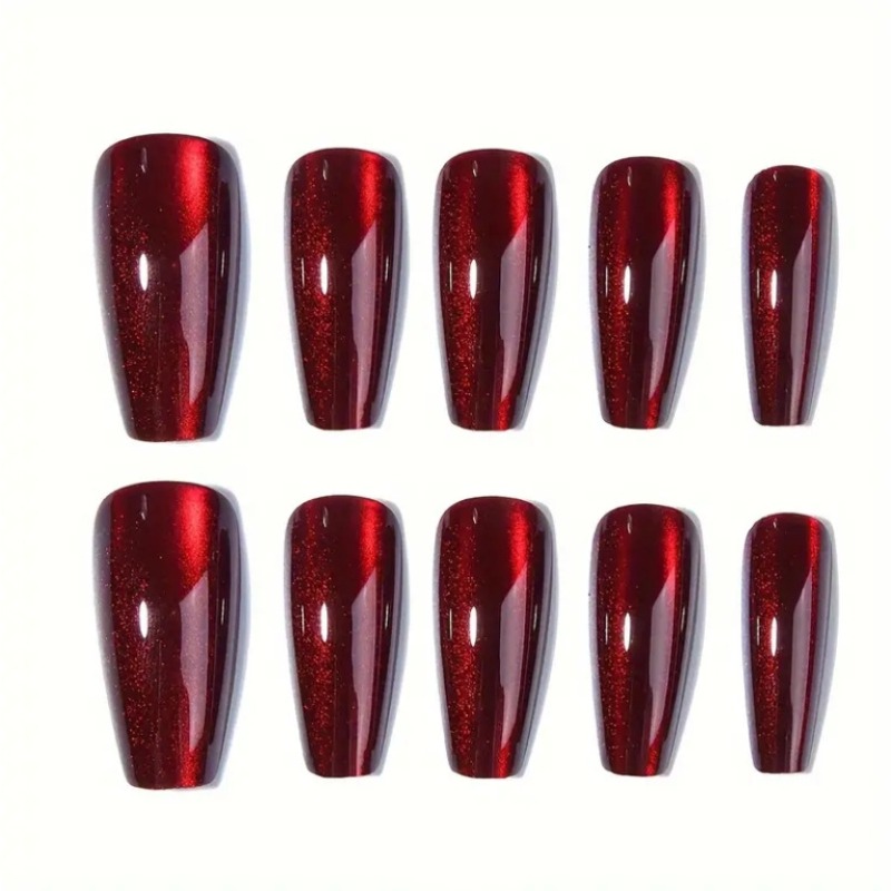 24 pièces oeil de chat rouge p - Nail Art Red Cherry avis et prix