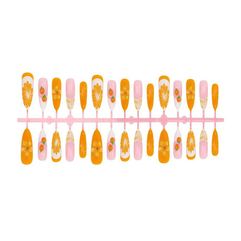 Nouveauté 2026 – 30 faux ongle - Nail Art Orange avis et prix