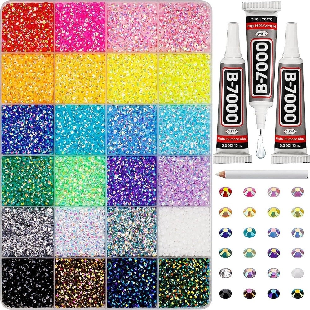 Kit de strass en résine multic - Rhinestone Nail Gem avis et prix