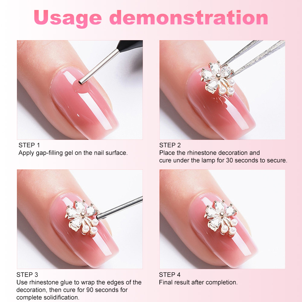 Colle pour strass pour ongles, - Rhinestone Nail Gem avis et prix