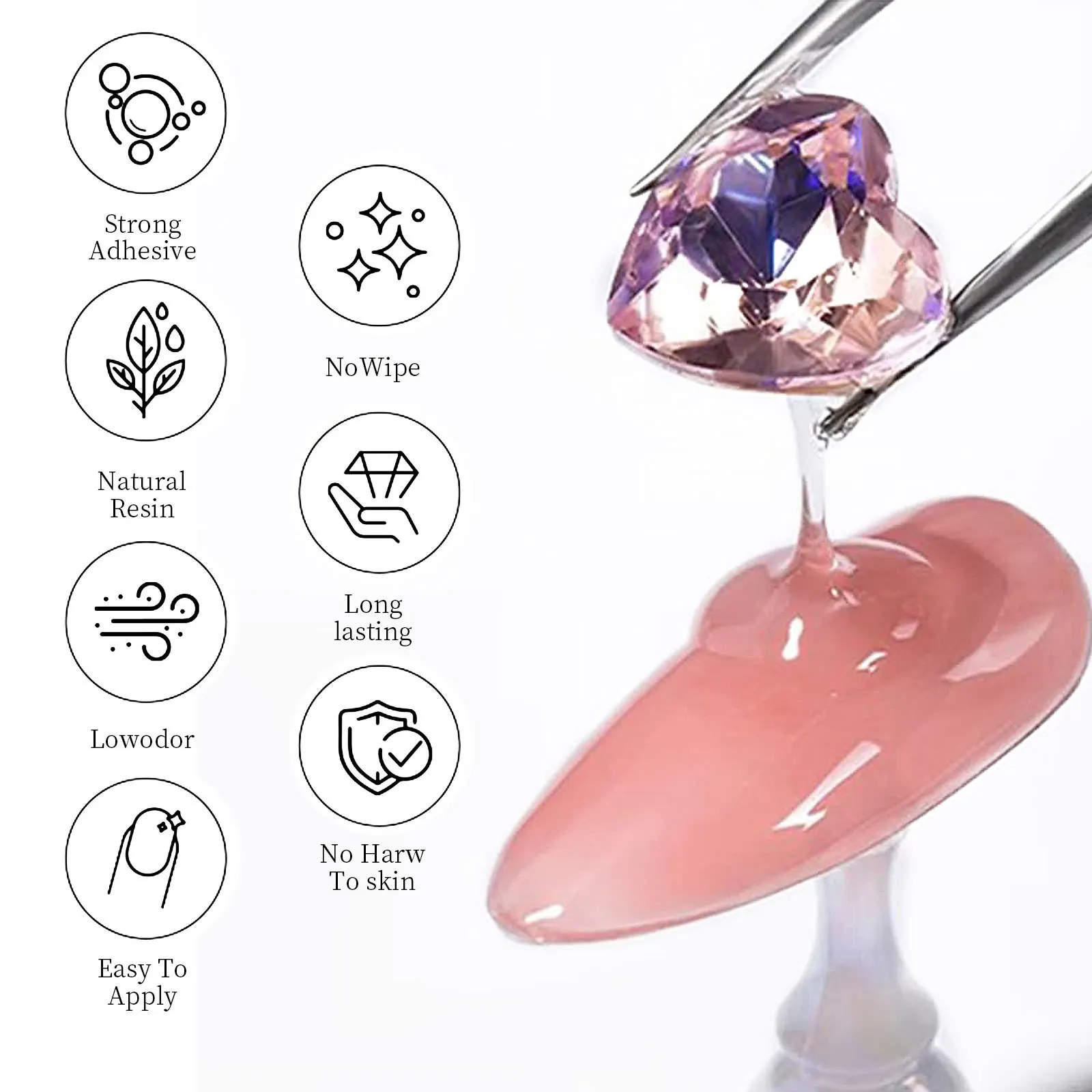 Gel de colle pour strass pour  - Rhinestone Nail Gem avis et prix