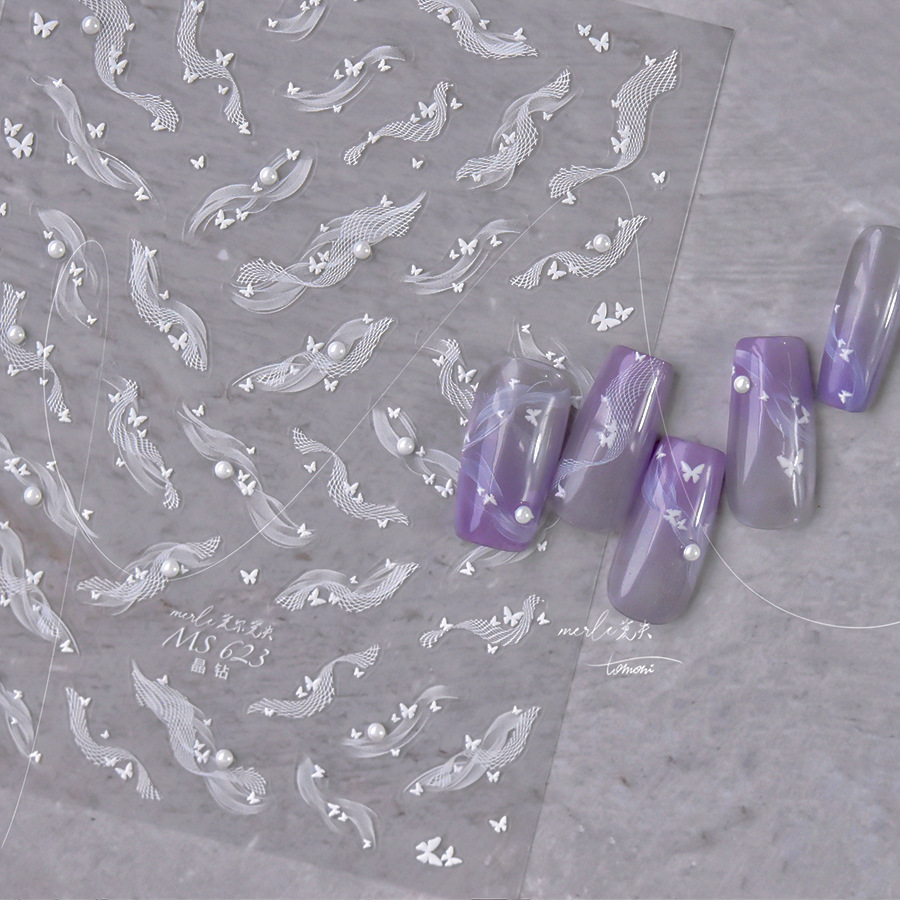 1 Feuille d'autocollants 5D po - Nail Art Elegan avis et prix