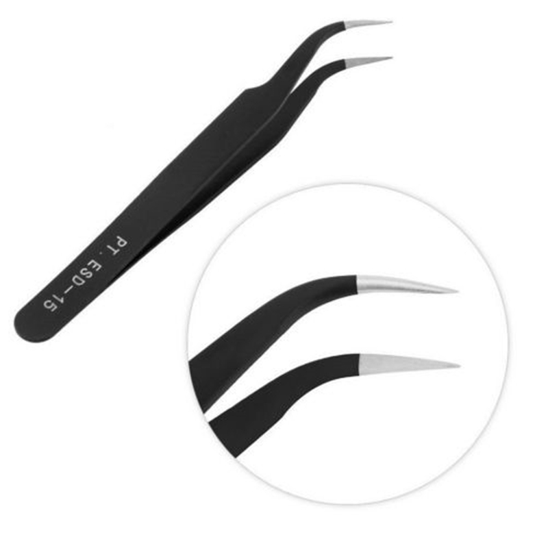 Pincettes noires droites et in - Rhinestone Nail Gem avis et prix