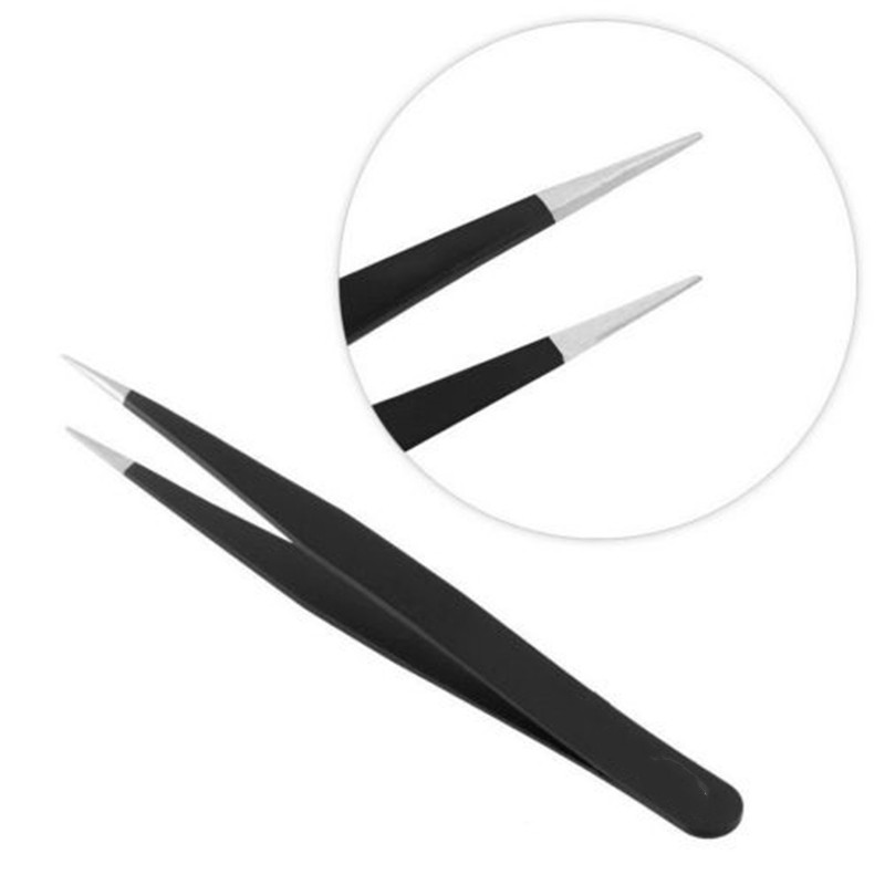 Pincettes noires droites et in - Rhinestone Nail Gem avis et prix