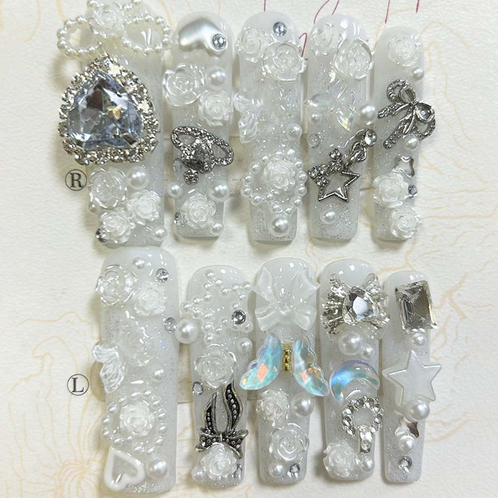 10PCS Faux Ongles à Presser Fa - Nail Art Overlay avis et prix
