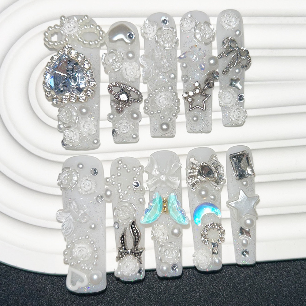 10PCS Faux Ongles à Presser Fa - Nail Art Overlay avis et prix