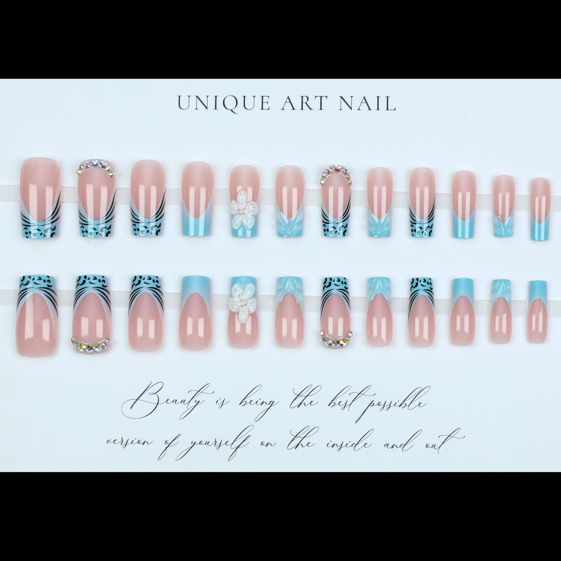 Faux ongles moyens pour femmes - Nail Art Orange avis et prix