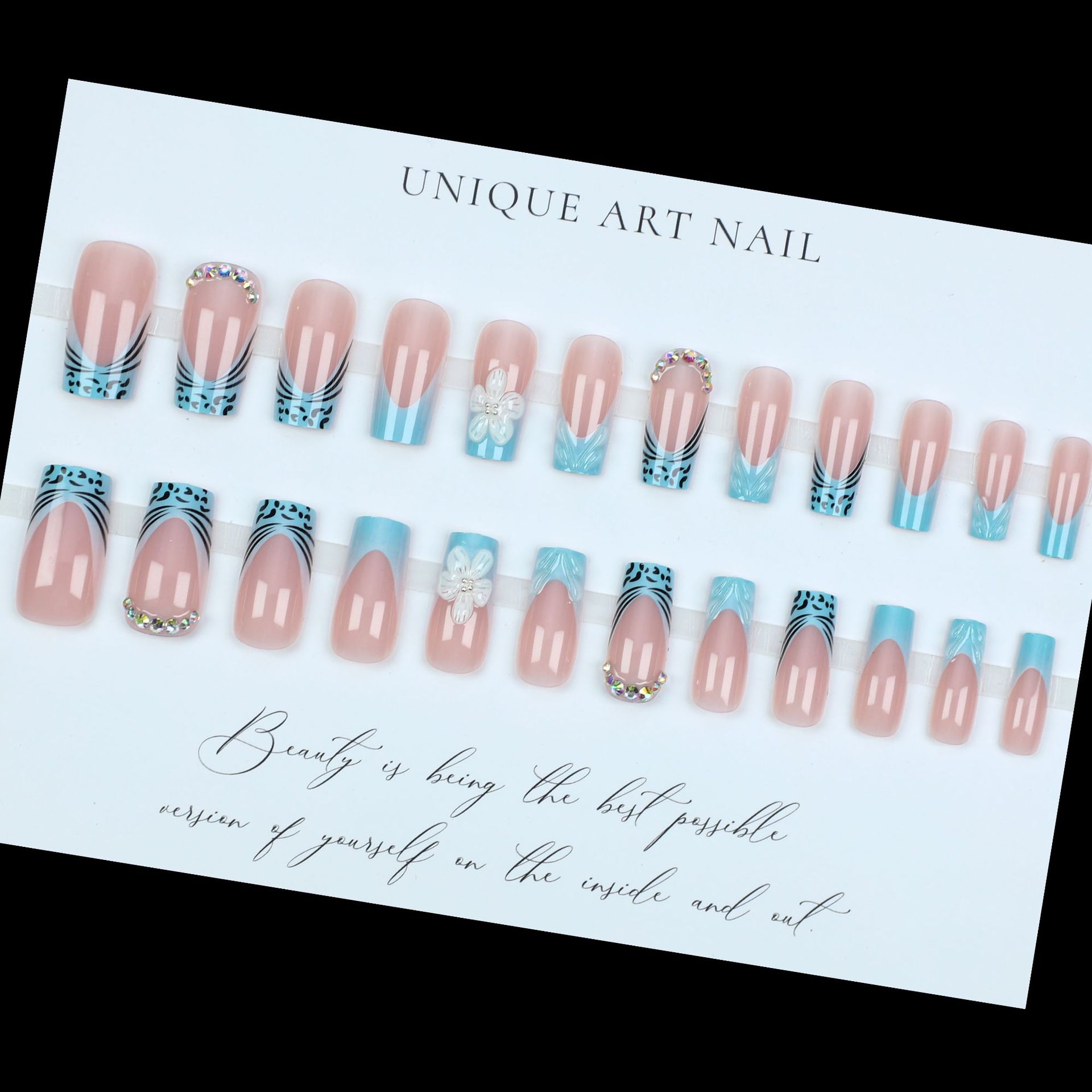 Faux ongles moyens pour femmes - Nail Art Orange avis et prix