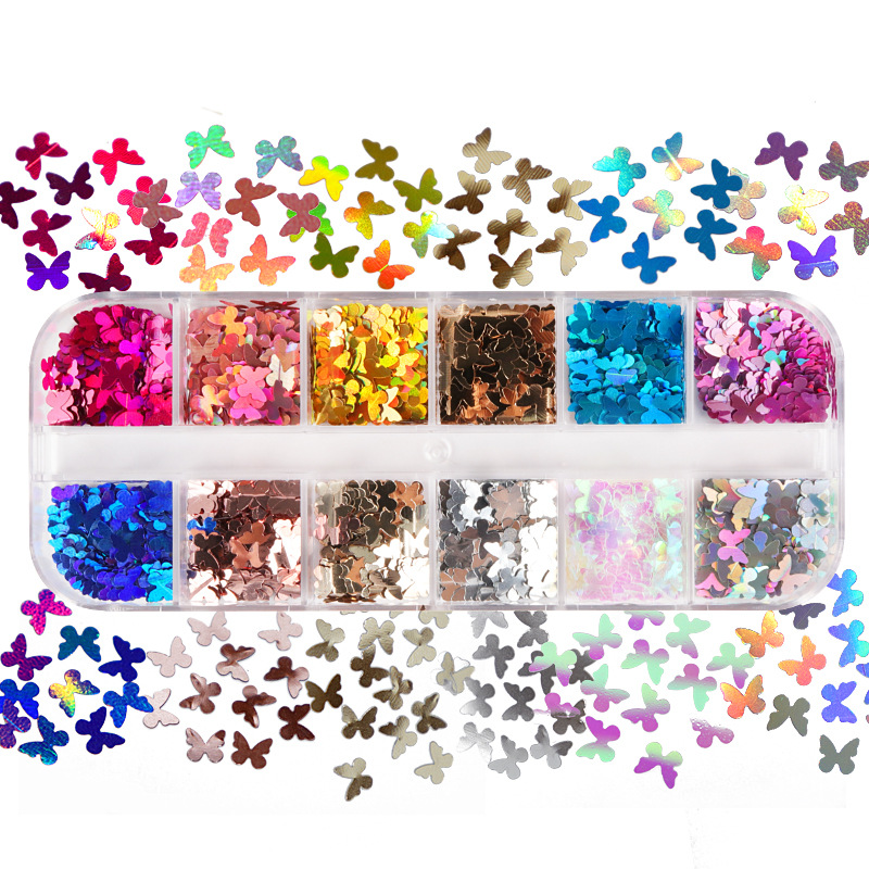 Mélange de Paillettes Papillon - Nail Art Overlay avis et prix