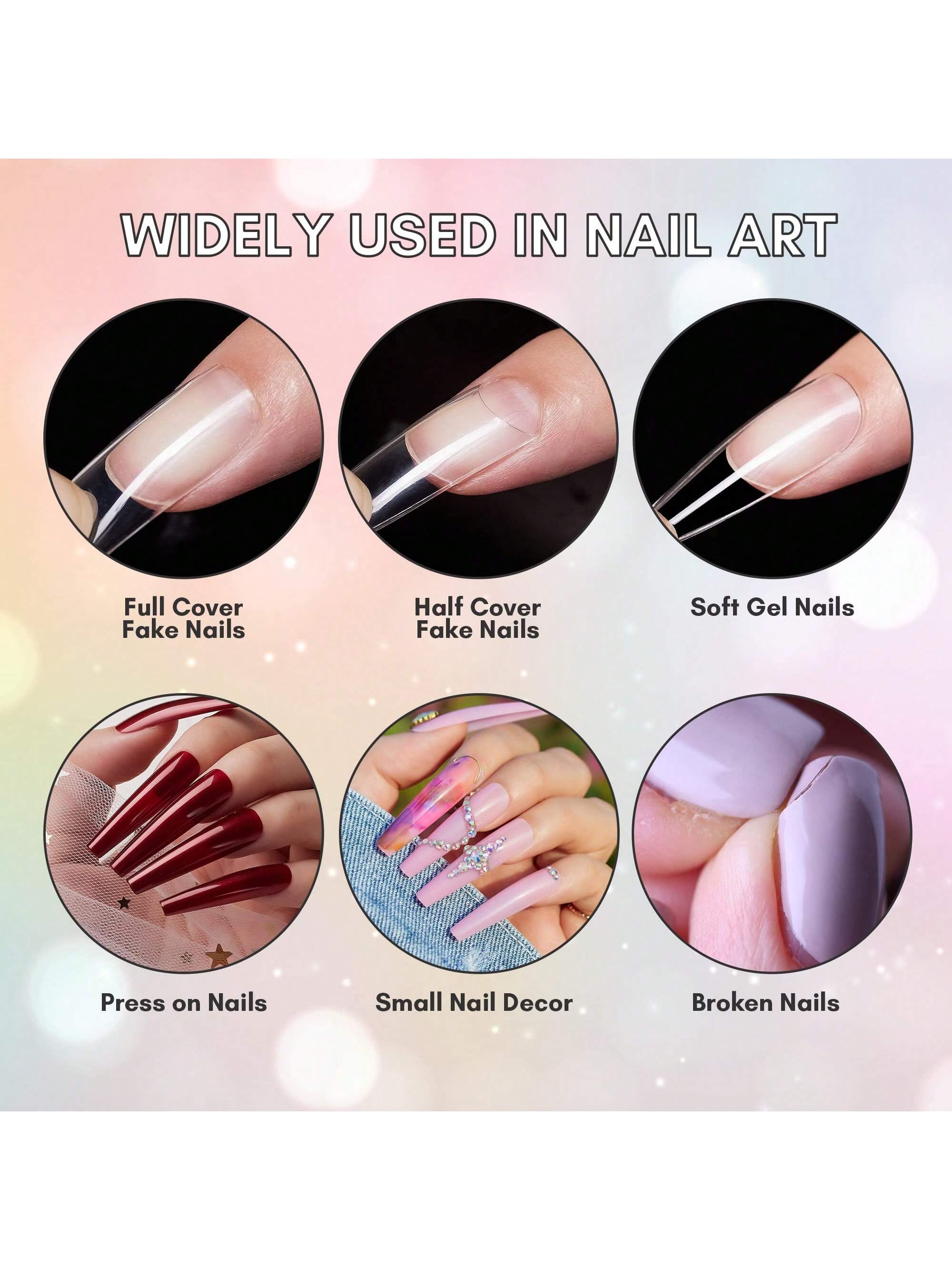 Lot de 100/1000 Colle à Ongles - Rhinestone Nail Gem avis et prix