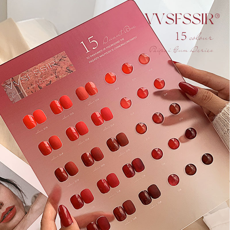 VVSFSSIR Nail – Kit de vernis  - Nail Art Red Cherry avis et prix