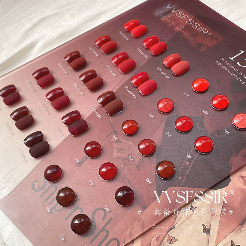 VVSFSSIR Nail – Kit de vernis  - Nail Art Red Cherry avis et prix