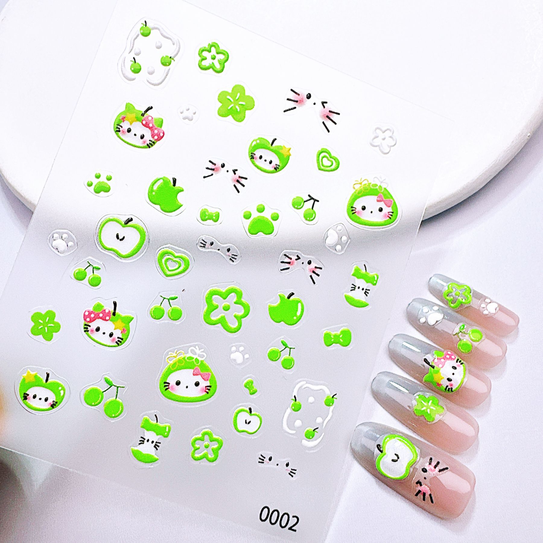 1 autocollant pour ongles moti - Nail Art Red Cherry avis et prix