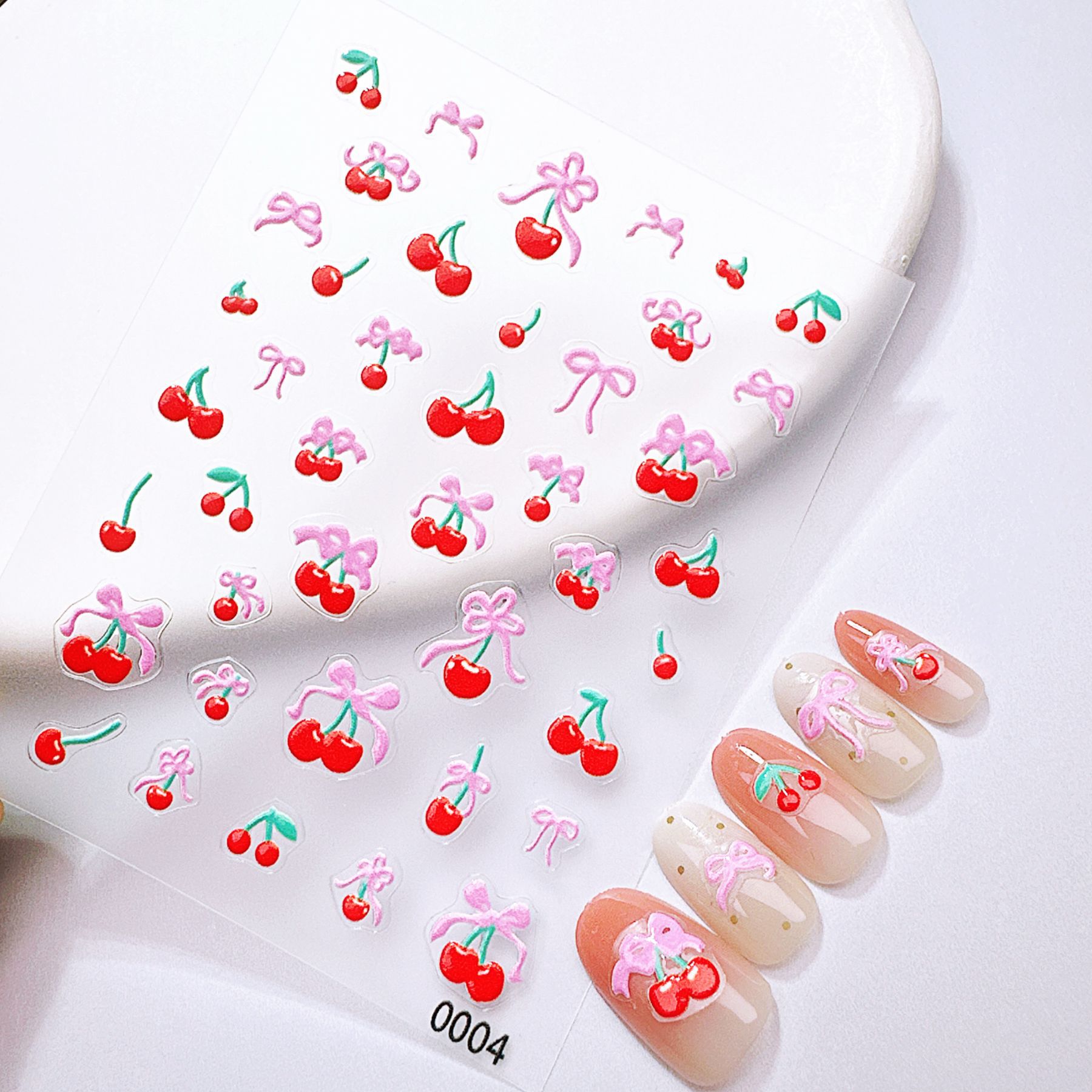 1 autocollant pour ongles moti - Nail Art Red Cherry avis et prix