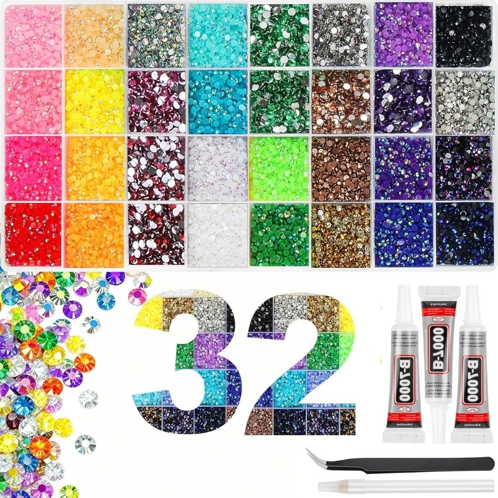 Kit de strass en résine multic - Rhinestone Nail Gem avis et prix