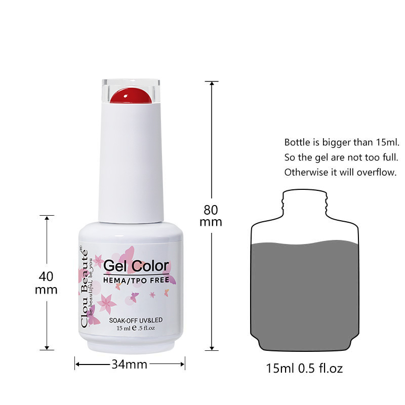 Clou Beaute Classic Red Gel Na - Nail Art Red Cherry avis et prix