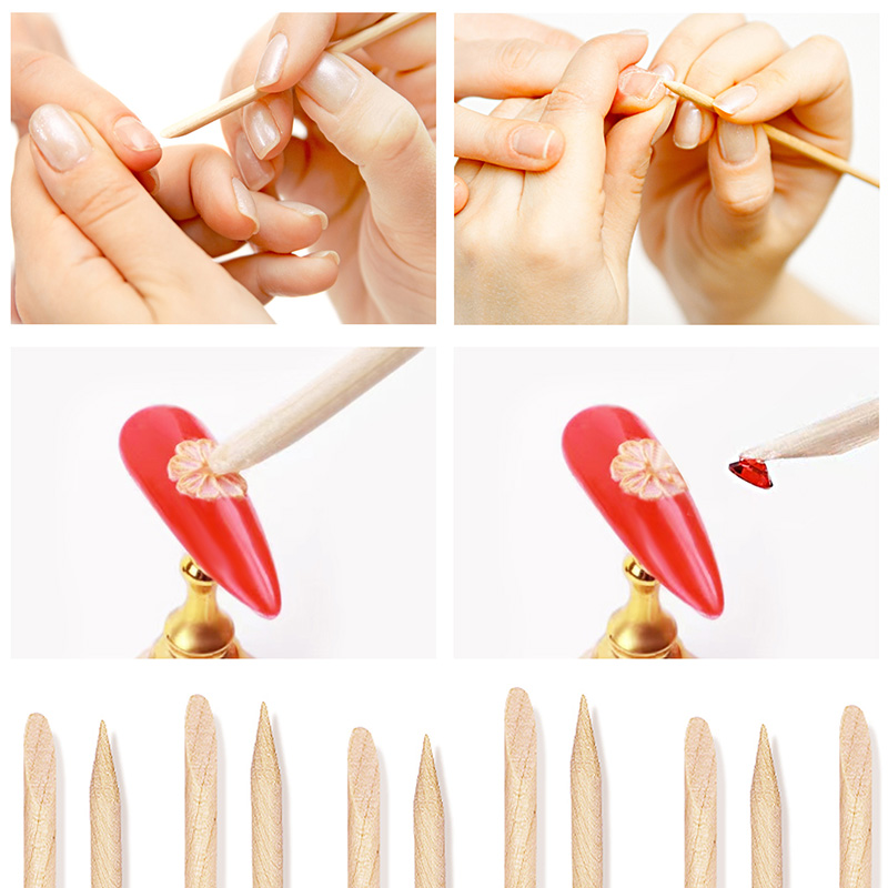 Bâtonnets en bois d'oranger po - Nail Art Orange avis et prix